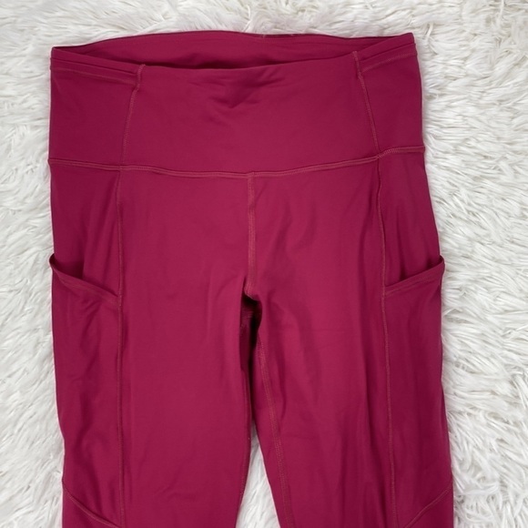 Lululemon Fast & Free 7/8 Tight II *Nulux 25" Violet Red - Picture 3 of 6